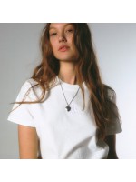 韓國PRENDA - MINI PRDA CREWNECK TEE WHITE
